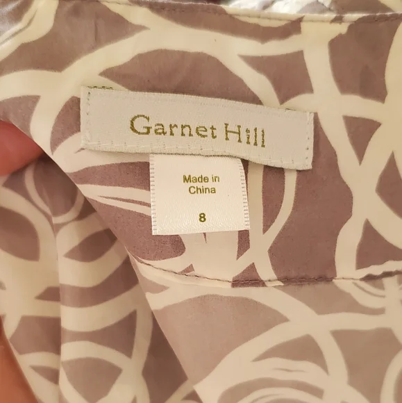 Garnet Hill Silk Wrap Sleeveless Dress. Sz.8 - Picture 11 of 12